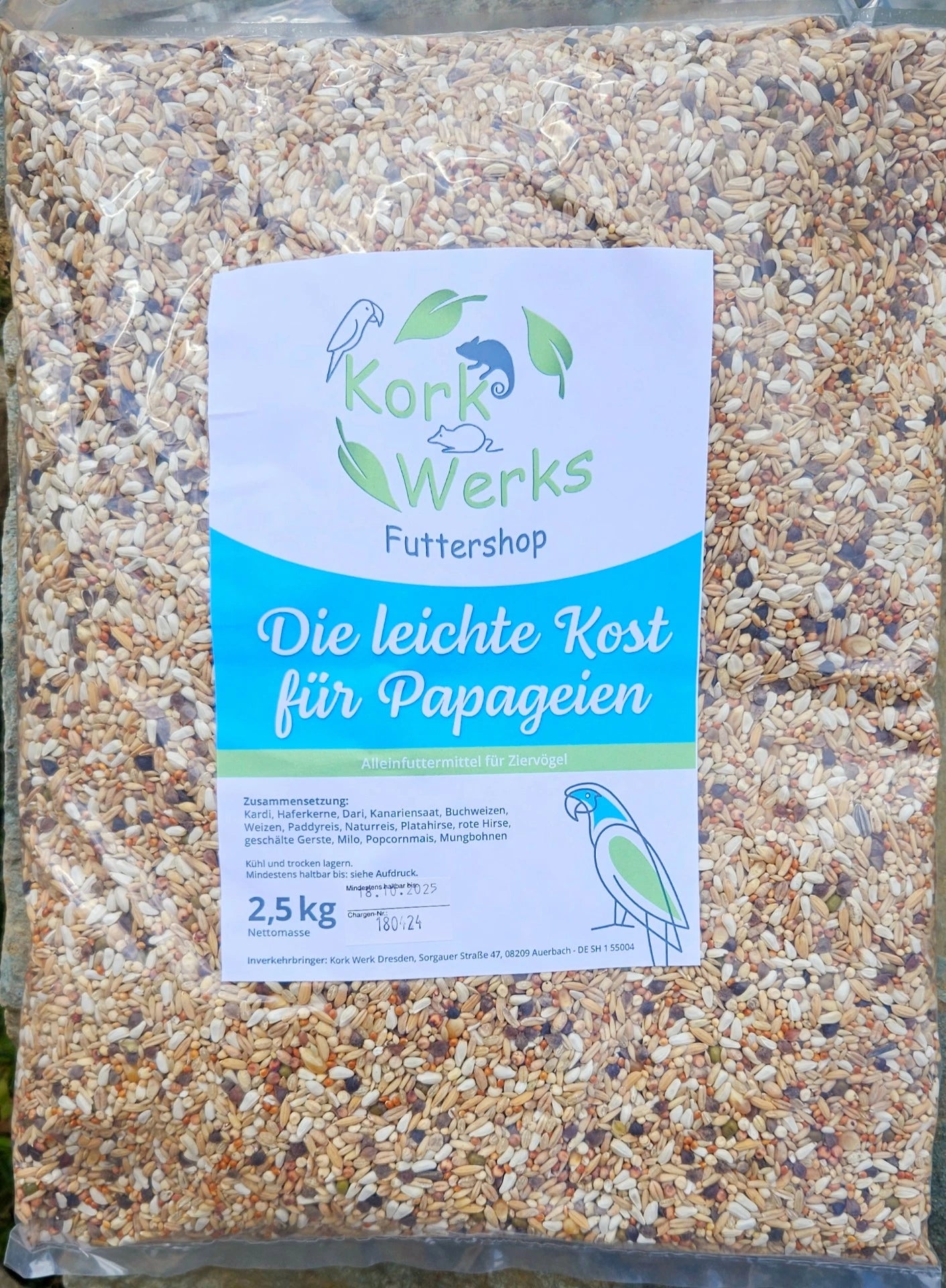 Die leichte Kost für Papageien